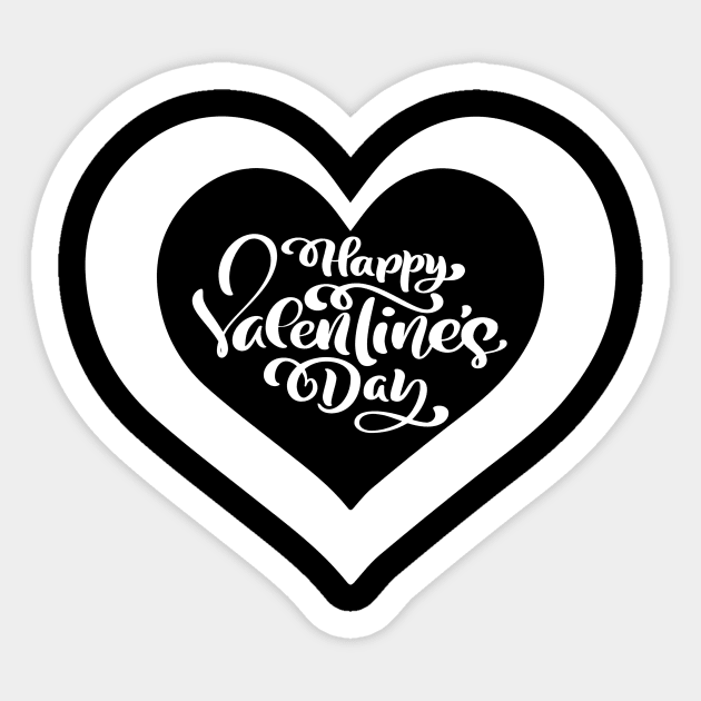 The most beautiful things in the world cannot be seen or even touched. They must be felt with the heart. Happy Valentine Day. Sticker by Your_wardrobe